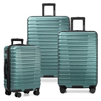 US Traveler Boren 3 pc Hardside Rugged Spinner Luggage Set