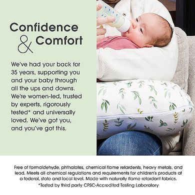 Boppy® Organic Cotton Nursing Pillow Cover- Green Leaves