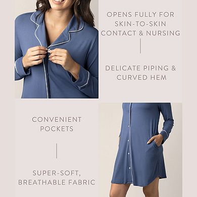 Maternity Kindred Bravely Clea Long Sleeve Sleep Shirt