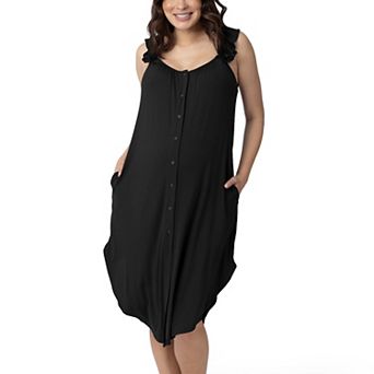 Womens Kindred Bravely Ruffle Strap Labor and Delivery Gown