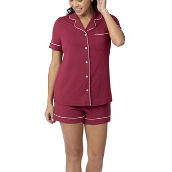 Maternity Kindred Bravely Clea Short Sleeve Pajama Top & Pajama Shorts Set