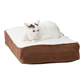 Happy Hounds Willow Sherpa Rectangle Pillow Cat Bed