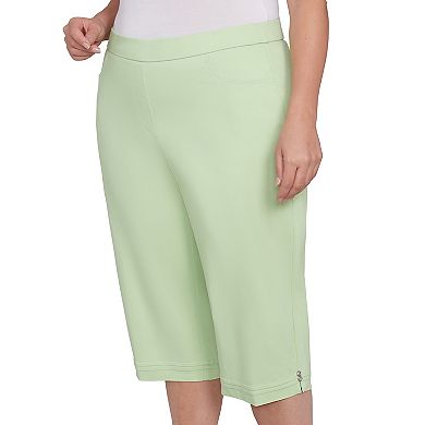 Plus Size Alfred Dunner Novelty Cuff Tummy Control Capris