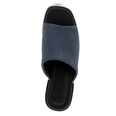 Aerosoles Denise Women's Block Heeled Slide Sandals