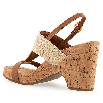 Aerosoles Mackenzie Women's Slingback Wedge Sandals