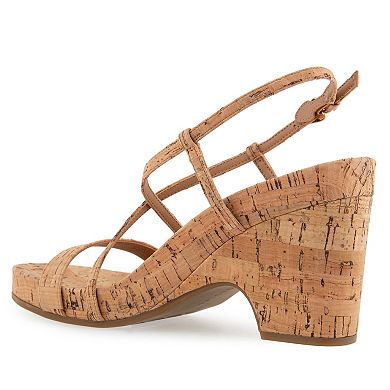 Aerosoles Miles Women's Strappy Wedge Sandals