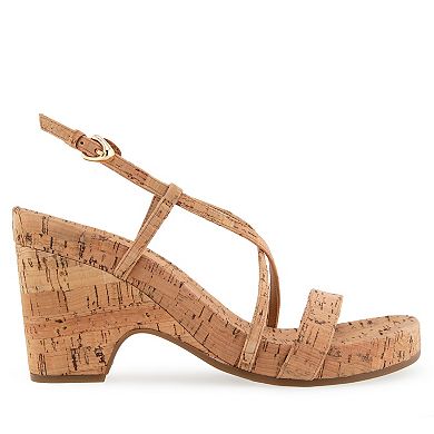 Aerosoles Miles Women's Strappy Wedge Sandals