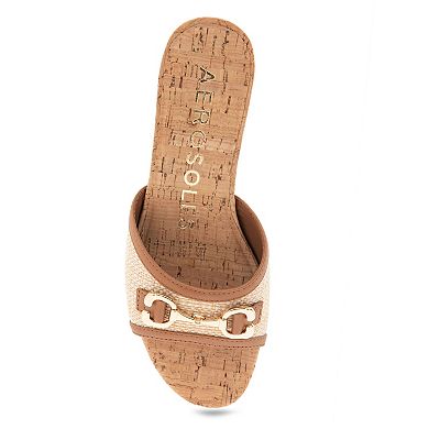 Aerosoles Wava Women's Wedge Slide Sandals
