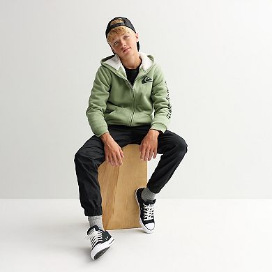 Boys 8-20 Quiksilver Sherpa Full Zip Hoodie