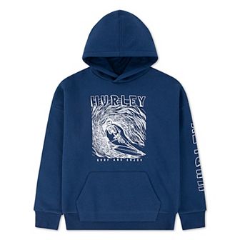Boys 8-20 Hurley Graphic Fleece Oversized Pullover Hoodie