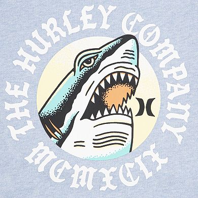 Boys 8-20 Hurley Shark Graphic Fleece Oversized Pullover Hoodie