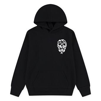 Boys 8-20 Hurley Skull Fleece Oversized Graphic Pullover Hoodie