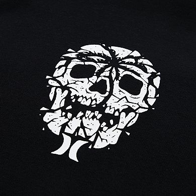 Boys 8-20 Hurley Skull Fleece Oversized Graphic Pullover Hoodie