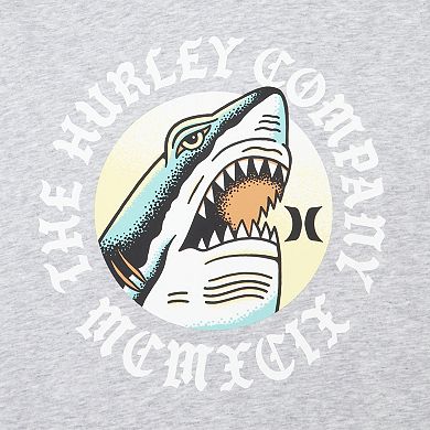 Boys 8-20 Hurley Twofer Oversized Graphic Long Sleeve Pullover Hoodie