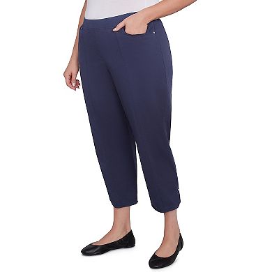 Plus Size Alfred Dunner Tailored Tulip Hem Capri Pants