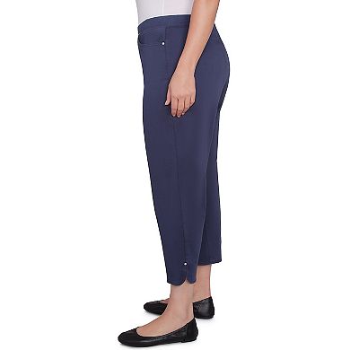Plus Size Alfred Dunner Tailored Tulip Hem Capri Pants
