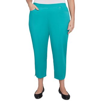 Plus Size Alfred Dunner Tailored Tulip Hem Capri Pants