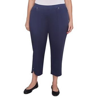 Plus Size Alfred Dunner Tailored Tulip Hem Capri Pants