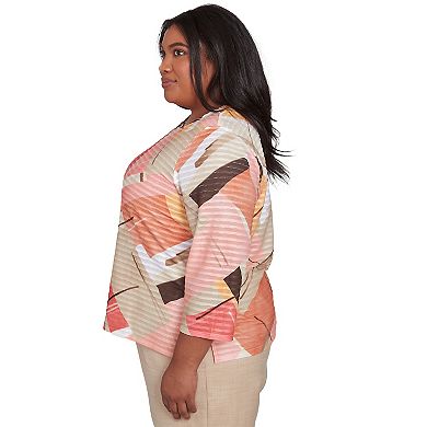 Plus Size Alfred Dunner Colorful Patchwork Top