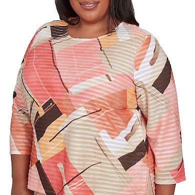 Plus Size Alfred Dunner Colorful Patchwork Top