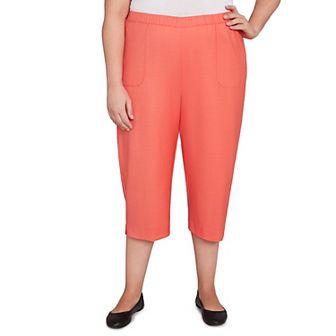 Plus Size Alfred Dunner Relaxed Fit Capri Pants