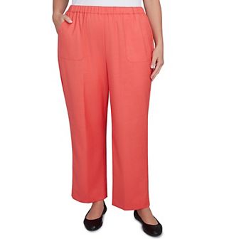 Plus Size Alfred Dunner Classic Balanced Side Pocket Short Length Pants