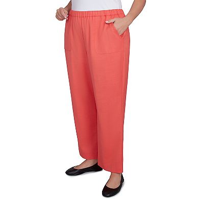 Plus Size Alfred Dunner Classic Balanced Side Pocket Short Length Pants