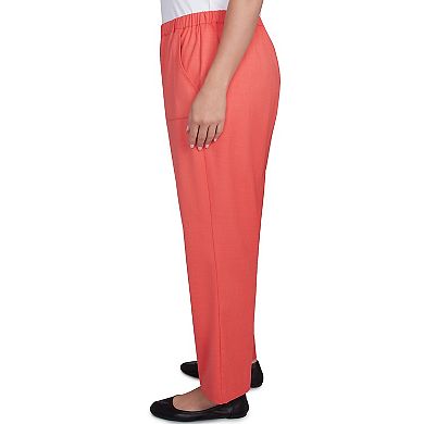 Plus Size Alfred Dunner Classic Balanced Side Pocket Short Length Pants