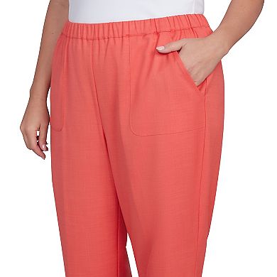 Plus Size Alfred Dunner Classic Balanced Side Pocket Short Length Pants