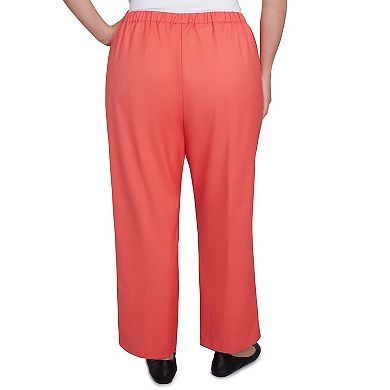 Plus Size Alfred Dunner Classic Balanced Side Pocket Short Length Pants