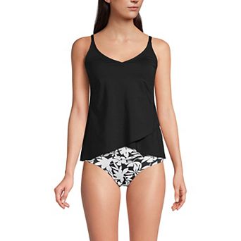 Petite Lands' End Tulip Hem Tankini Swimsuit Top