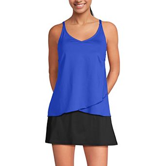 Petite Lands' End Tulip Hem Tankini Swimsuit Top