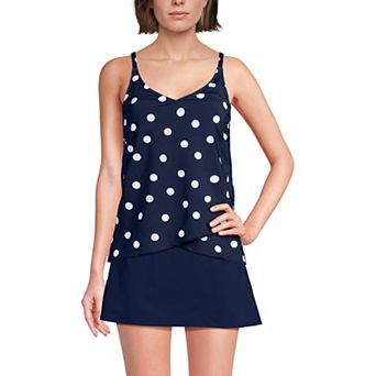 Petite Lands' End Tulip Hem Tankini Swimsuit Top