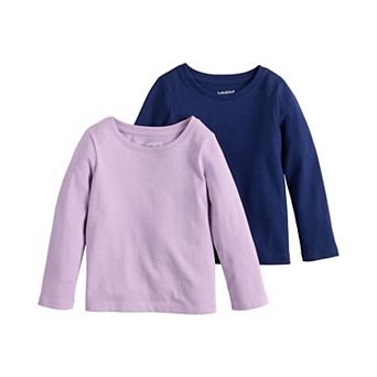 Baby & Toddler Girls Jumping Beans® 2-Pack Essential Long Sleeve Tee Set