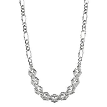 Simply Vera Vera Wang Silver Tone Diamond-Shape Frontal Necklace