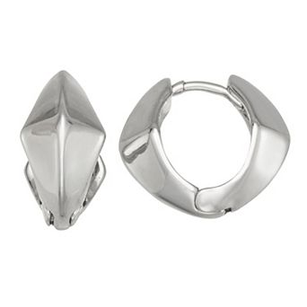 Simply Vera Vera Wang Silver Tone Click-It Hoop Earrings