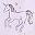 Unicorn Placed Purple