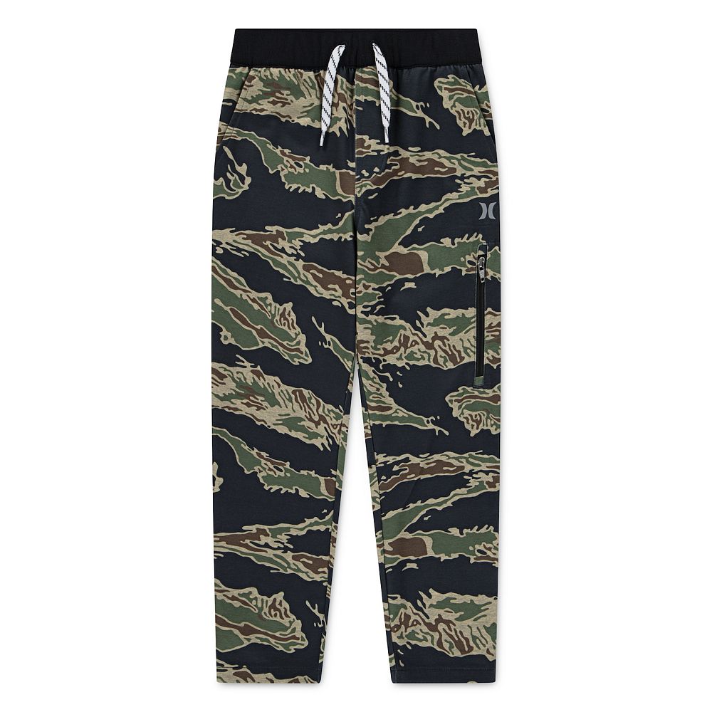 Hurley Niña Pantalones Hurley Beach Active Fleece Para Niñas - Jogger Elástico Con Cinta Para Cabello Hurley