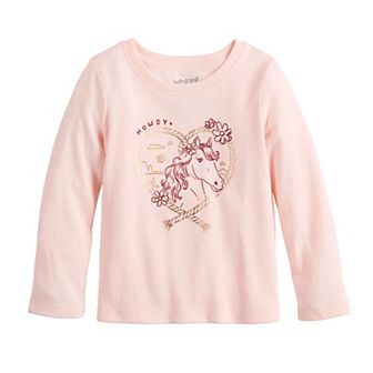 Baby & Toddler Girl Jumping Beans® Core Long Sleeve Graphic Tee