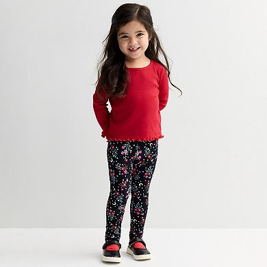 Baby & Toddler Girl Jumping Beans® Long Sleeve Rib Tee