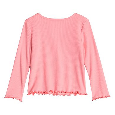 Baby & Toddler Girl Jumping Beans® Long Sleeve Rib Tee