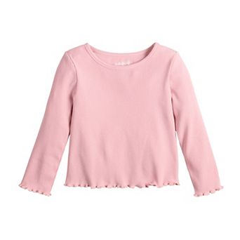 Baby & Toddler Girl Jumping Beans® Long Sleeve Rib Tee