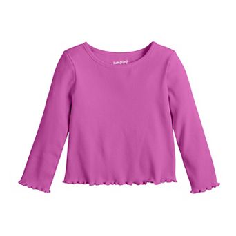 Baby & Toddler Girl Jumping Beans® Long Sleeve Rib Tee