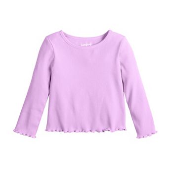 Baby & Toddler Girl Jumping Beans® Long Sleeve Rib Tee