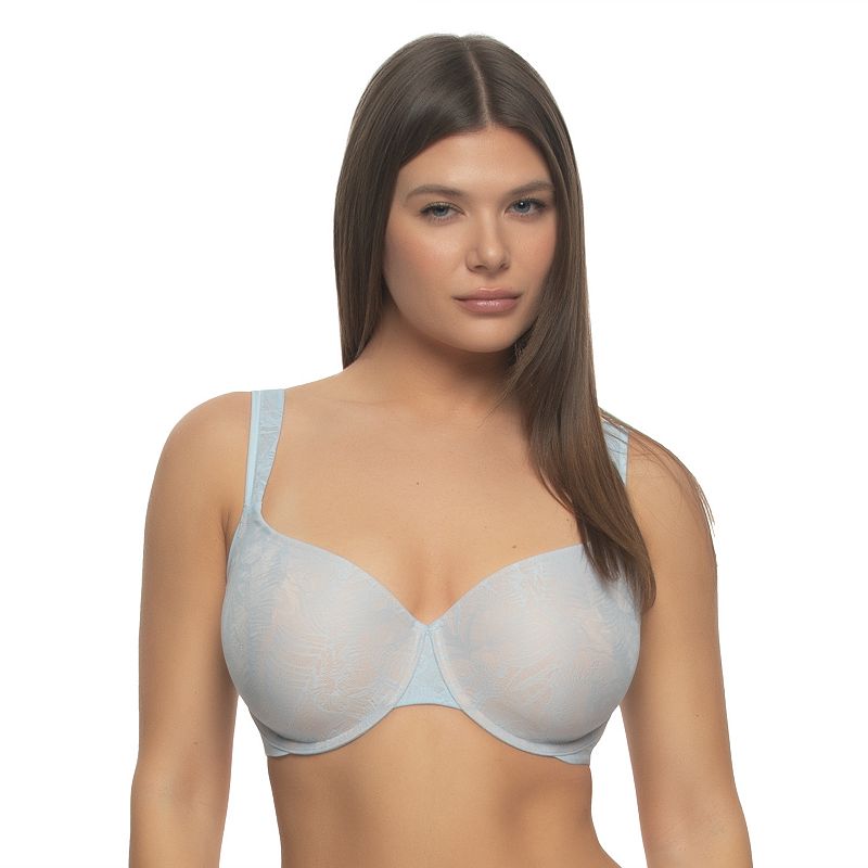 Plus Size Paramour by Felina Jessamine Contour Side Smooth Bra 135083, Women's, Size: 38 D, Skyway