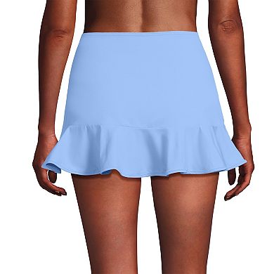 Women's Lands' End Ruffle Hem Mini Swim Bottoms