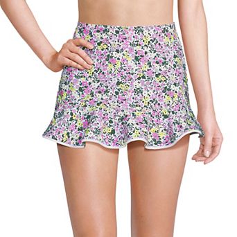 Women's Lands' End Ruffle Hem Mini Swim Bottoms