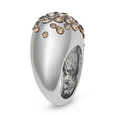 Simply Vera Vera Wang Silver Tone Pave Crystal Ring