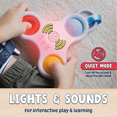 Chuckle & Roar Pop It and Glow Stroller & Bag Ring