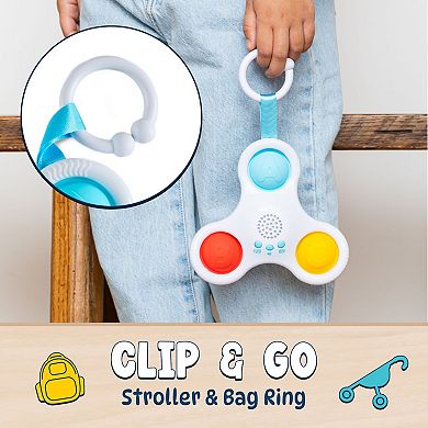 Chuckle & Roar Pop It and Glow Stroller & Bag Ring